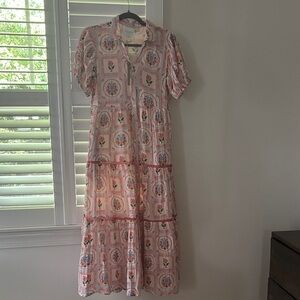 Marigold by Victoria Dunn Tatum Floral Print Midi Dress